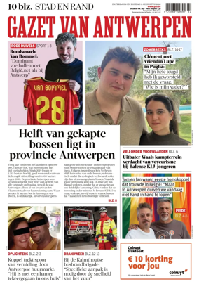 Cover of Gazet van Antwerpen Stad en Rand