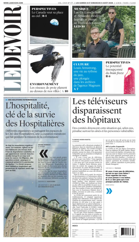 Cover of Le Devoir