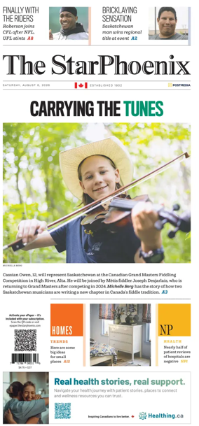 Cover of Saskatoon StarPhoenix