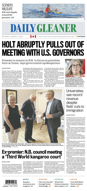 Cover of The Daily Gleaner