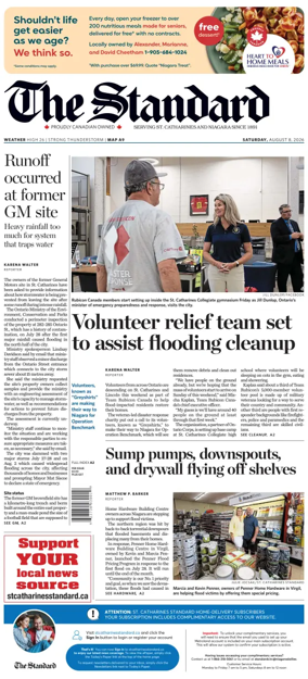 Cover of The Standard (St. Catharines)