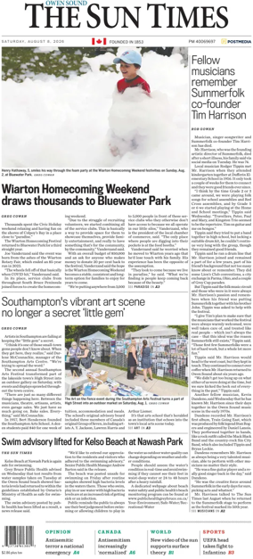 Cover of The Sun Times (Owen Sound)