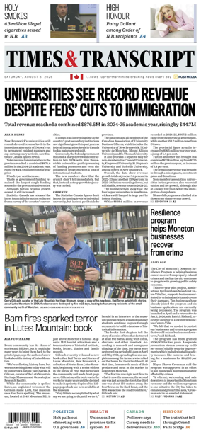 Cover of Times & Transcript
