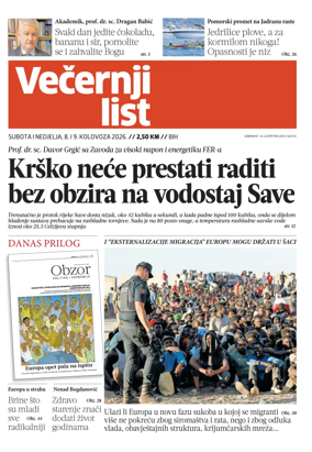 Cover of Vecernji list BiH