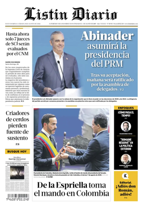 Cover of Listin Diario