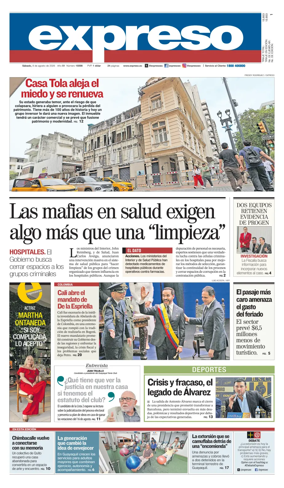 Cover of Diario Expreso