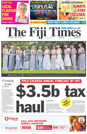 Cover of The Fiji Times