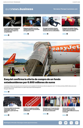 Cover of Euronews Business (Spanish) Compiled Edition