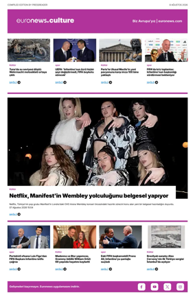 Cover of Euronews Culture and Sport (Turkish) Compiled Edition