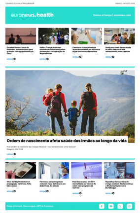 Cover of Euronews Health (Portuguese)