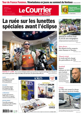 Cover of Le Courrier de l’Ouest (Cholet)