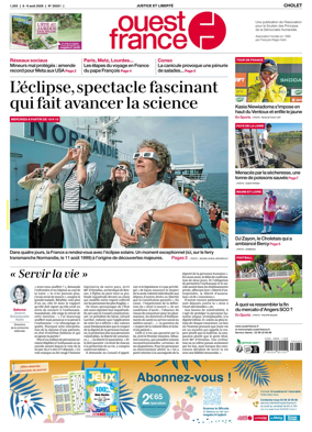 Cover of Ouest France (Cholet)