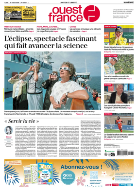 Cover of Ouest France (Mayenne)