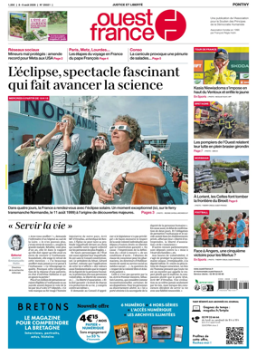 Cover of Ouest France (Pontivy)