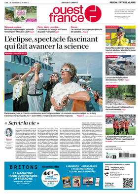 Cover of Ouest France (Redon / Pays de Vilaine)