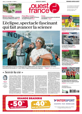 Cover of Ouest-France (Rennes Nord-Ouest)