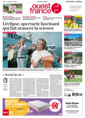 Cover of Ouest-France (Saint-Brieuc Lamballe)