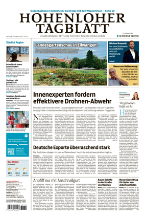 Cover of Hohenloher Tagblatt