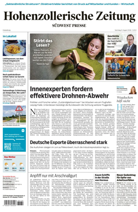 Cover of Hohenzollerische Zeitung