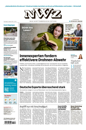 Cover of NWZ – Neue Wurttembergische Zeitung