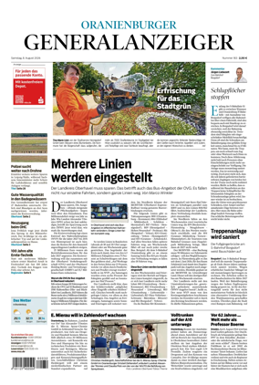 Cover of Oranienburger Generalanzeiger
