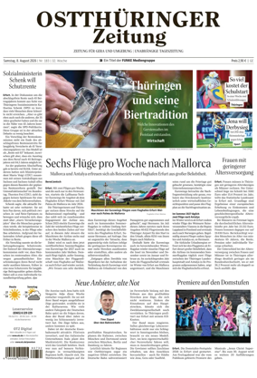 Cover of Ostthuringer Zeitung (Gera)