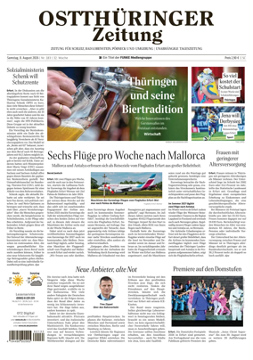 Cover of Ostthuringer Zeitung (Posneck)