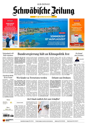Cover of Schwabische Zeitung (Alb-Donau)