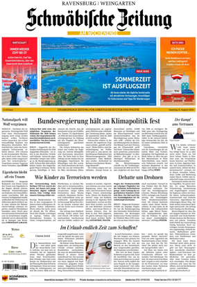 Cover of Schwabische Zeitung (Ravensburg / Weingarten)
