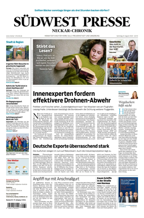 Cover of SUDWEST PRESSE - Neckar-Chronik