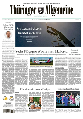 Cover of Thuringer Allgemeine (Arnstadt und Ilmenauz)