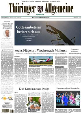 Cover of Thuringer Allgemeine (Nordhausen)