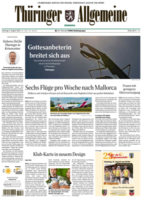 Cover of Thuringer Allgemeine (Sommerda)