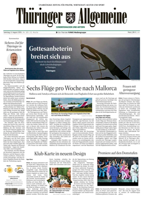 Cover of Thuringer Allgemeine (Sonderhausen und Artern)