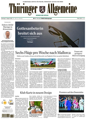 Cover of Thuringer Allgemeine (Weimar)