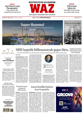 Cover of Westdeutsche Allgemeine Zeitung (Gelsenkirchen)