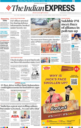 Cover of The Indian Express