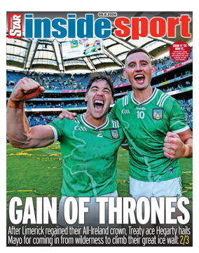 Cover of Irish Daily Star - Inside Sport