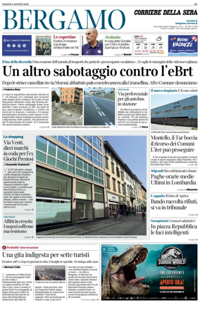 Cover of Corriere della Sera (Bergamo)