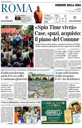 Cover of Corriere della Sera (Roma)