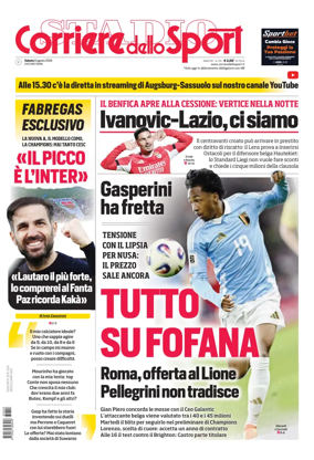 Cover of Corriere dello Sport (Lazio)