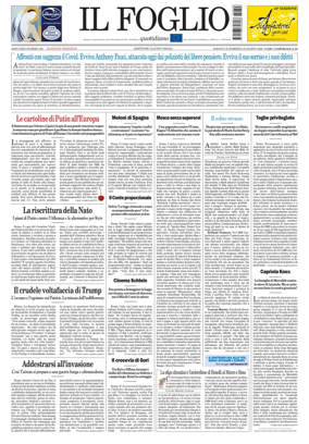Cover of Il Foglio Quotidiano