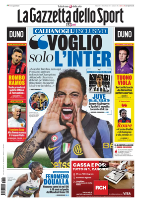 Cover of La Gazzetta dello Sport - Roma