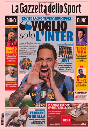 Cover of La Gazzetta dello Sport