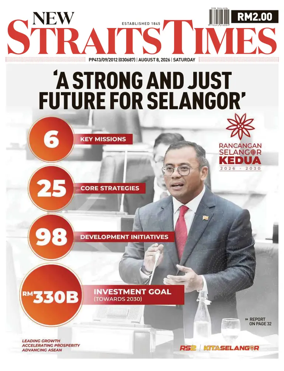 Cover of New Straits Times