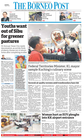 Cover of The Borneo Post (Sarawak)