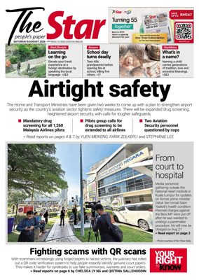 Cover of The Star Malaysia