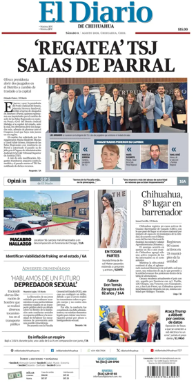 Cover of El Diario de Chihuahua