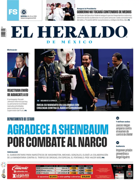 Cover of El Heraldo de Mexico