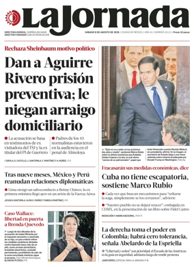 Cover of La Jornada